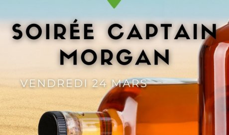 Soirée Captain Morgan dans votre Bar & Restaurant Le Repère Pont de Vaux - 24 mars