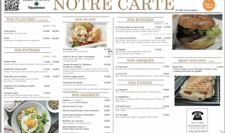 Nouvelle carte d'été - Bon Restaurant à Pont de Vaux