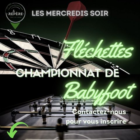 Championnat Babyfoot & Fléchettes au Repère Pont de Vaux