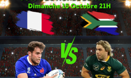 Soirée Coupe du Monde de Rugby Diffusion sur écran géant dans votre bar proche Mâcon  France - Afrique du Sud-15 Octobre