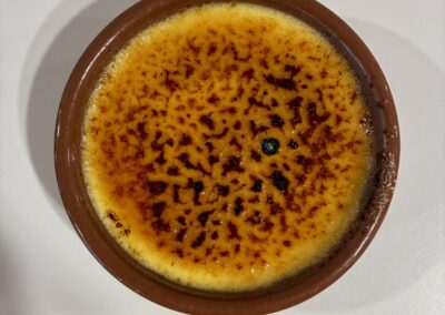 Crème brulée au restaurant Le Repère à Gorrevod