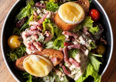 Salade lardons Chèvre